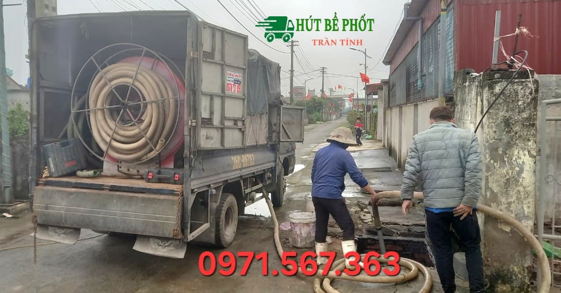 Hút bể phốt tại Giao Thủy giá rẻ - Trần Tỉnh