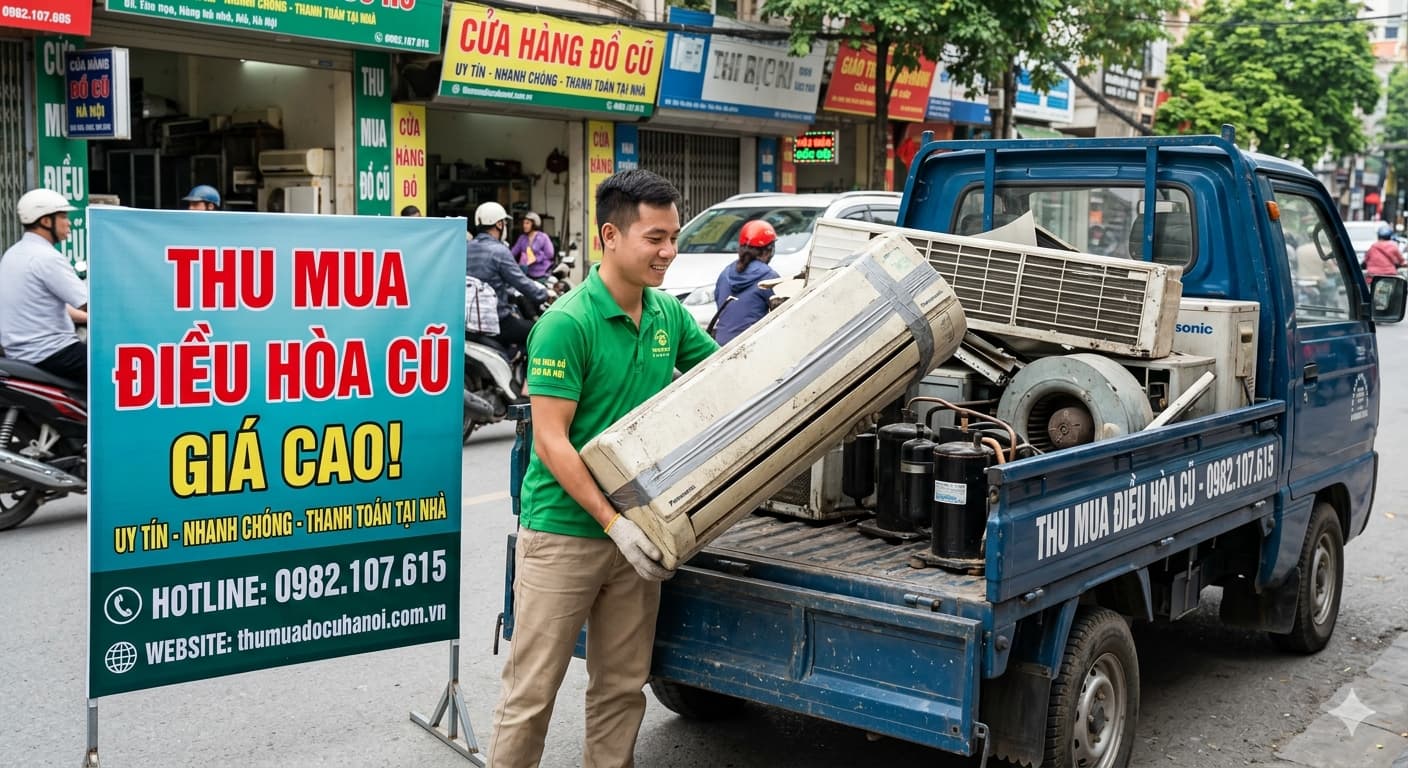 Thu Mua Điều Hòa Cũ Hà Nội Giá Cao Tận Nơi, Tự Tháo Dỡ Nhanh Chóng
