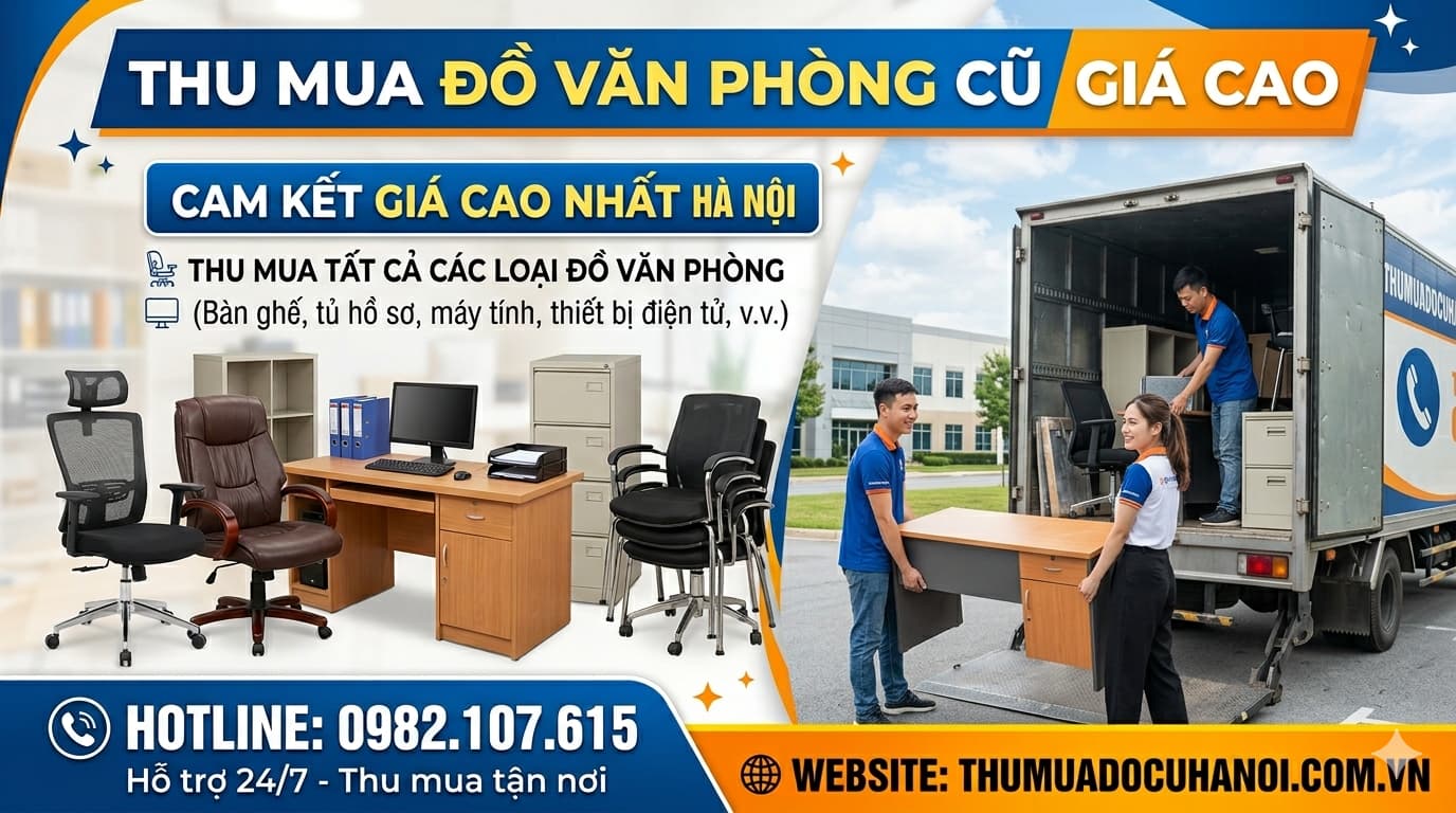 Thu Mua Đồ Văn Phòng Cũ Hà Nội - Mua Nhanh Chỉ 1 Cuộc Gọi
