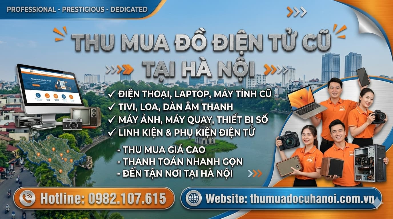 Thu Mua Đồ Điện Tử Cũ Hà Nội Giá Cao - Không Ép Giá, Nhận Tận Nơi