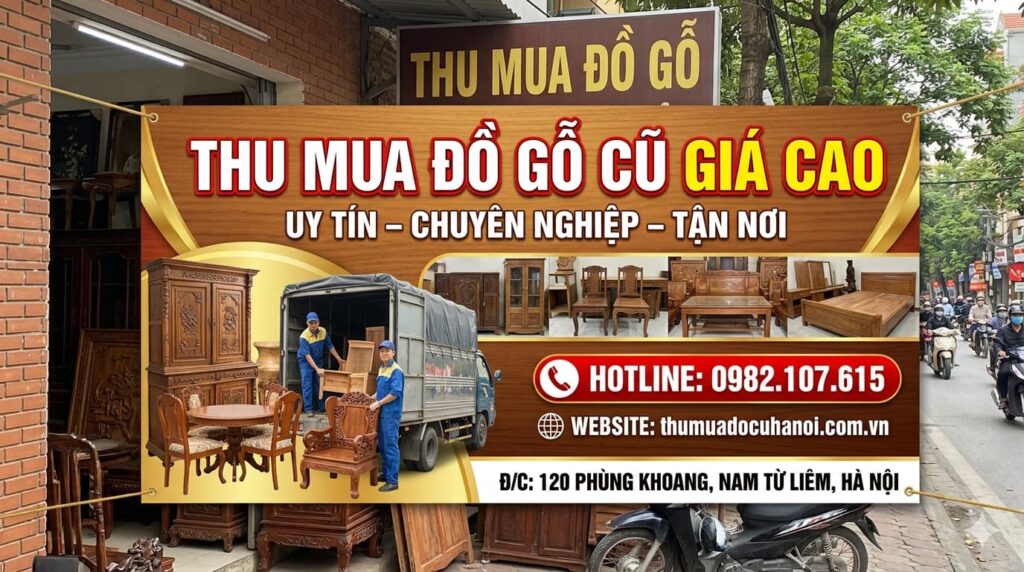 Thu mua Đồ Gỗ cũ Hà Nội giá cao tận nơi, Mua nhanh 1 cuộc gọi