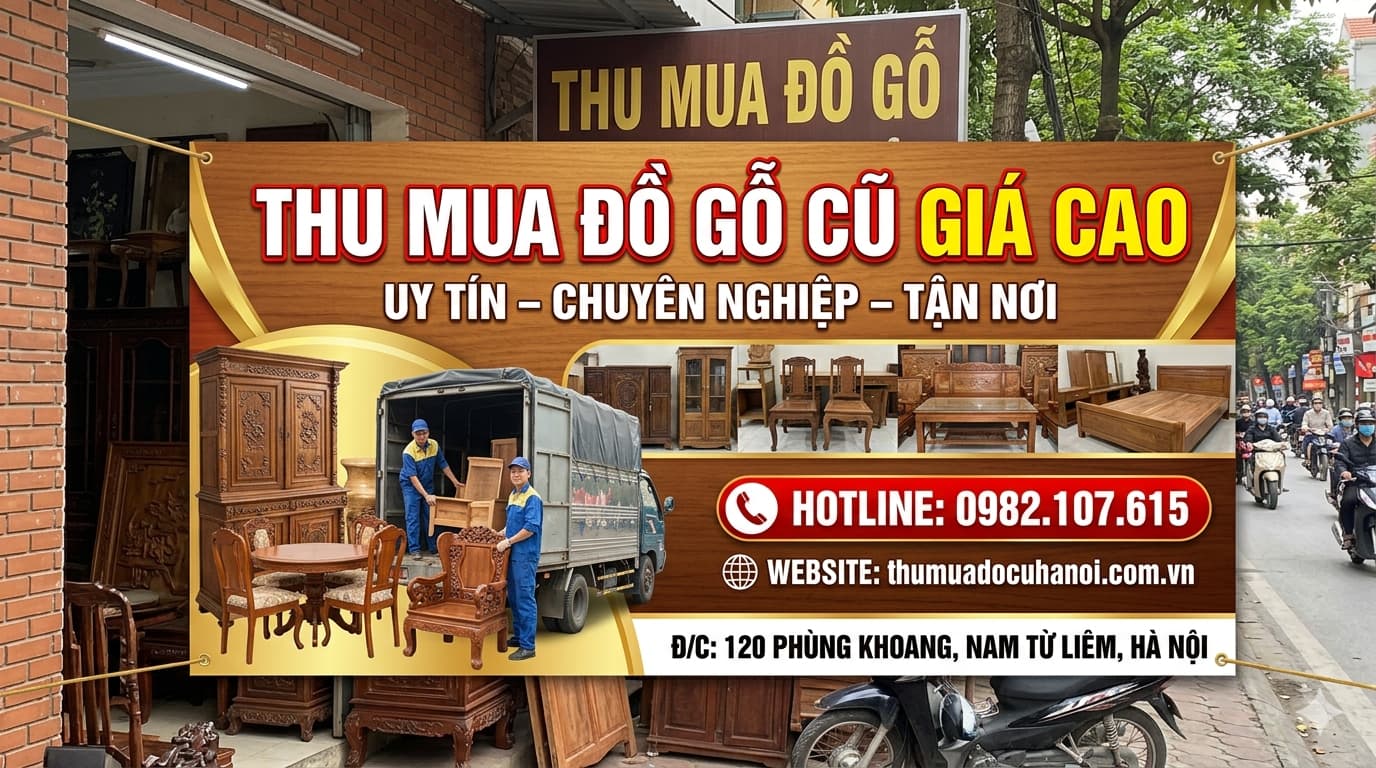 Thu mua Đồ Gỗ cũ Hà Nội giá cao tận nơi, Mua nhanh 1 cuộc gọi