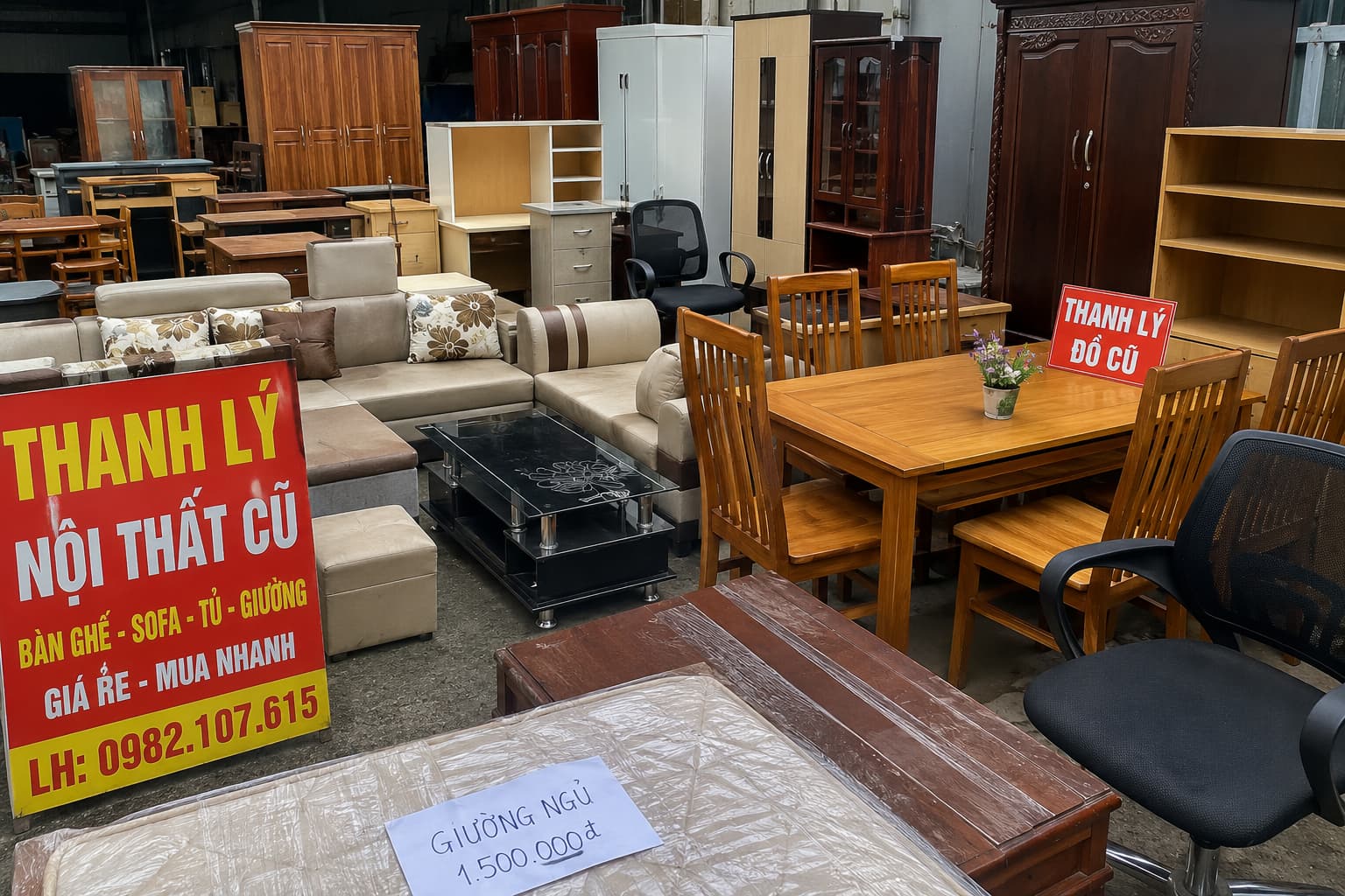 Thu Mua Đồ Nội Thất Cũ Hà Nội Giá Cao - Định Giá Nhanh, Thanh Toán Ngay