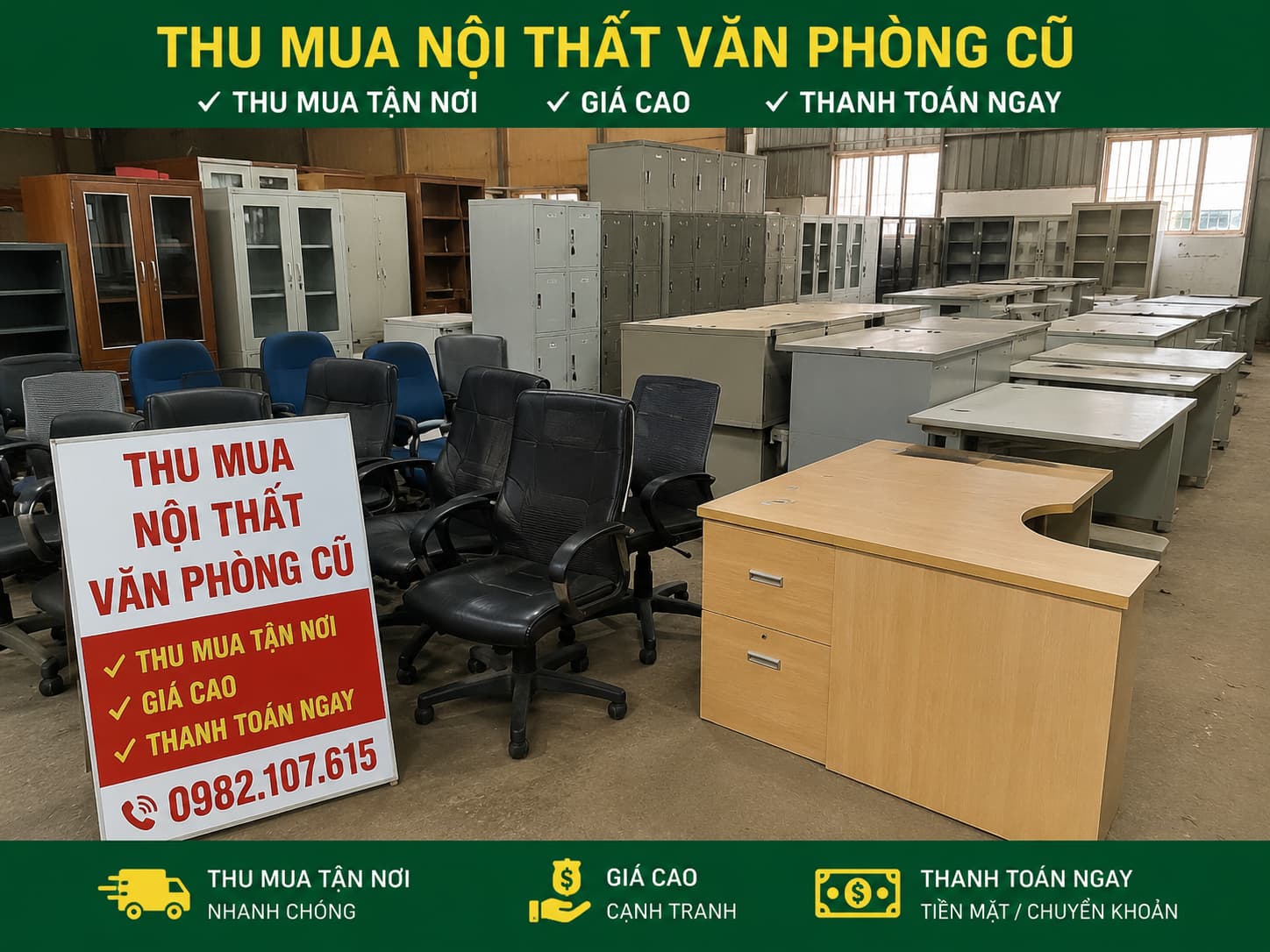 Thu Mua Đồ Nội Thất Cũ Hà Nội Giá Cao - Định Giá Nhanh, Thanh Toán Ngay