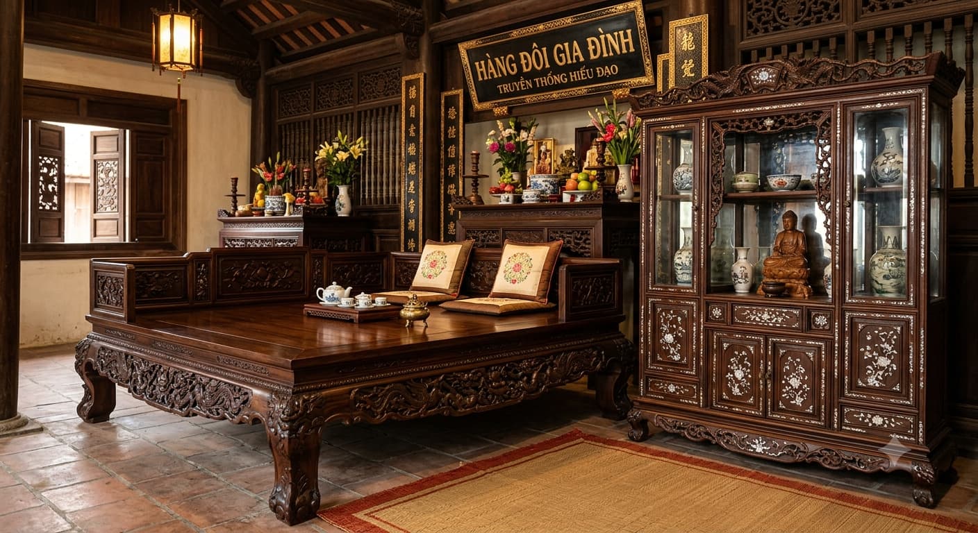 Thu Mua Sập Gụ Tủ Chè Cũ Hà Nội Giá Cao, Bàn Ghế Gỗ Cổ Quý Tận Nơi