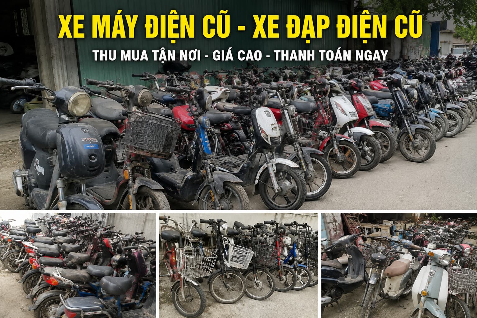 Thu mua xe đạp điện cũ Hà Nội giá cao Định giá nhanh tận nơi