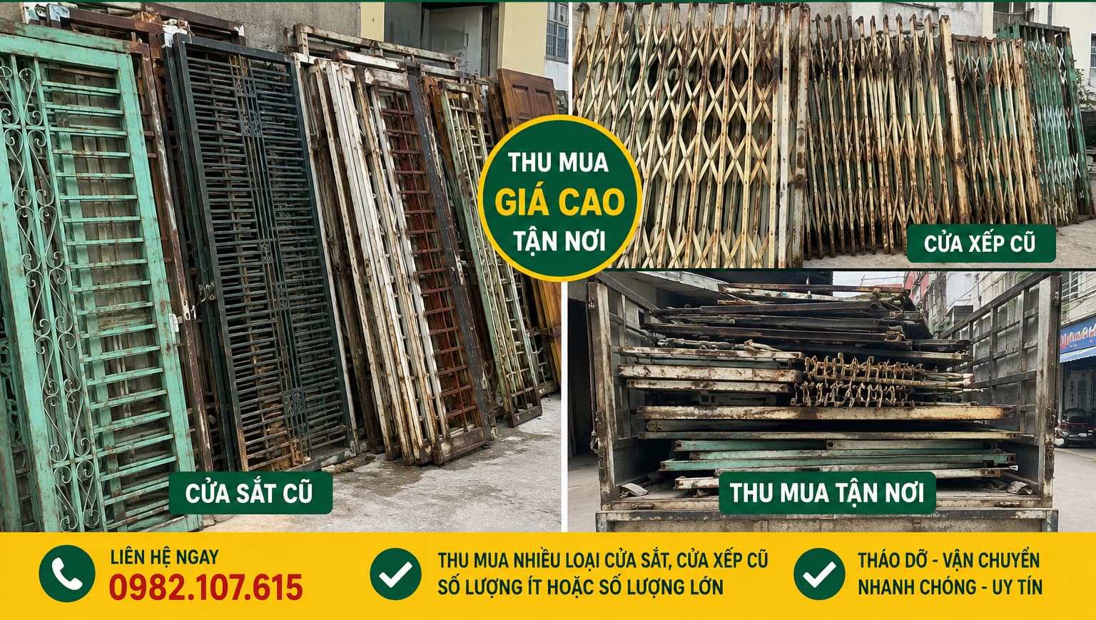 Thu Mua Cửa Sắt Cũ, Cửa Xếp Cũ Tại Hà Nội
