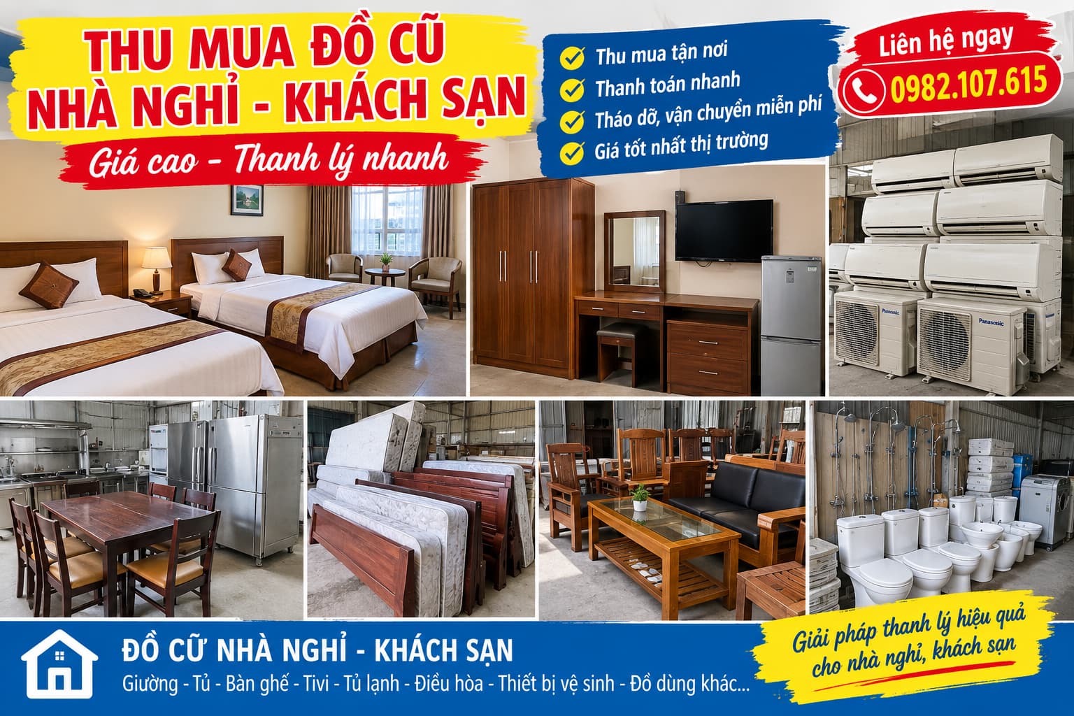 Thu Mua Đồ Cũ Nhà Nghỉ Khách Sạn Tại Hà Nội Định Giá Cao, Vận Chuyển Miễn Phí