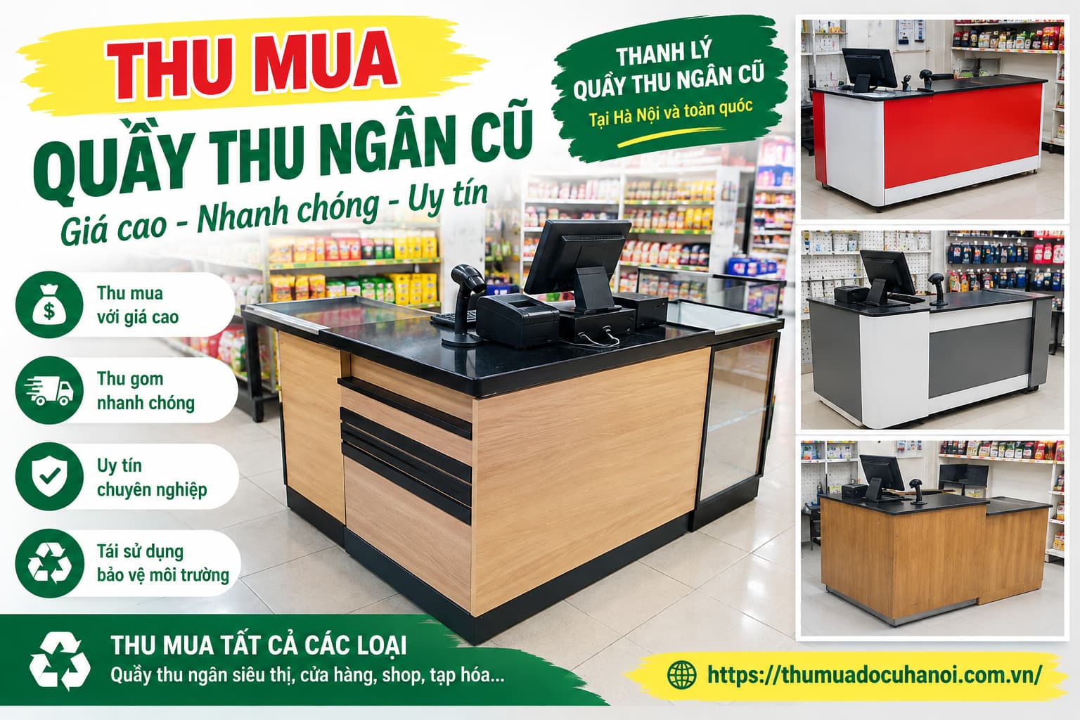 Thu Mua Quầy Thu Ngân Tận Nơi Hà Nội