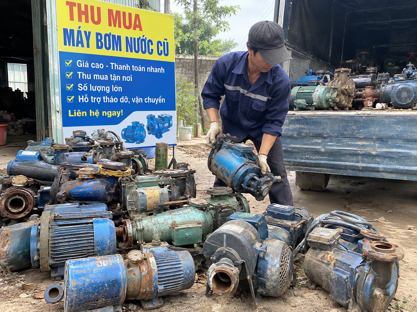 Thu Mua Máy Bơm Nước Cũ Hà Nội Giá Cao, Hỗ Trợ Tháo Dỡ Trọn Gói