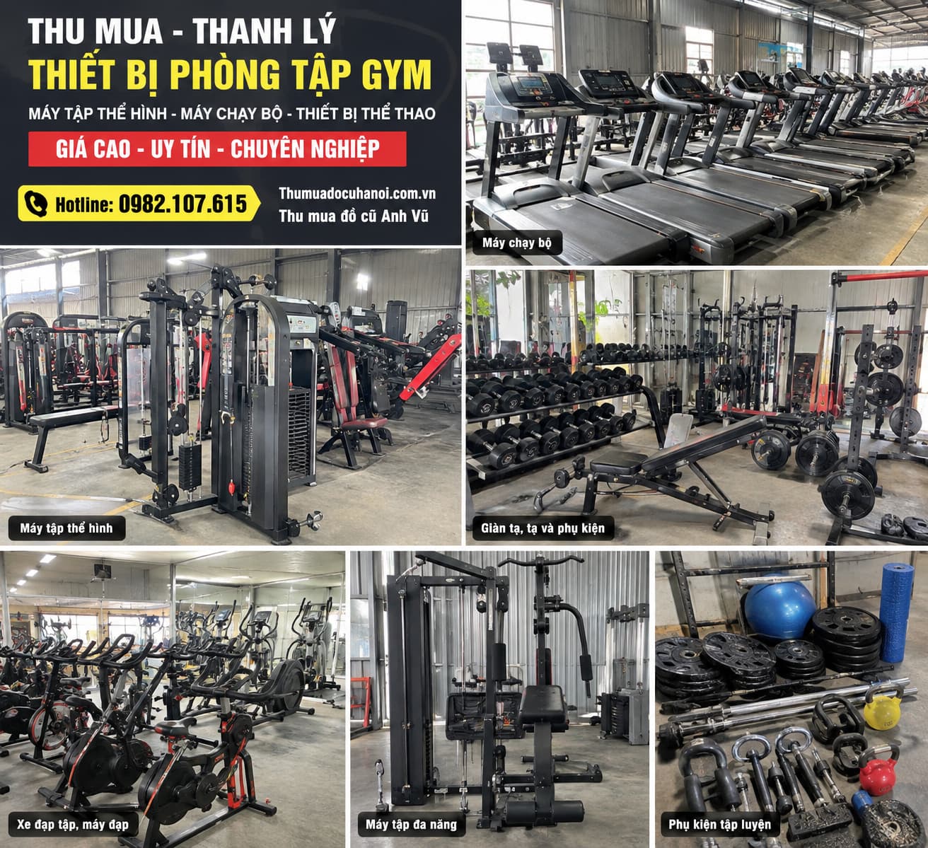 Mua Thanh Lý Thiết Bị Phòng Tập Gym Hà Nội Thanh Lý Trọn Gói Uy Tín, Chuyên Nghiệp